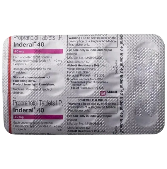 inderal 40mg tablet 15's